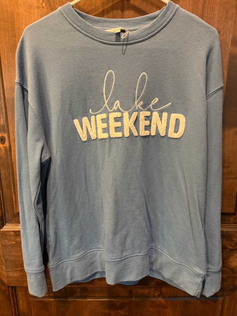 Lake Weekend Light Blue Pullover Sweatshirt